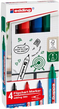 Bl.4 flipchart marker e-380 assorti edding
