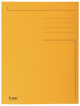 Chemise 3 rabats a4 orange 50x