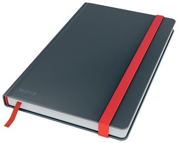 Notitieboek cosy harde kaft gelijnd a5 grijs leitz