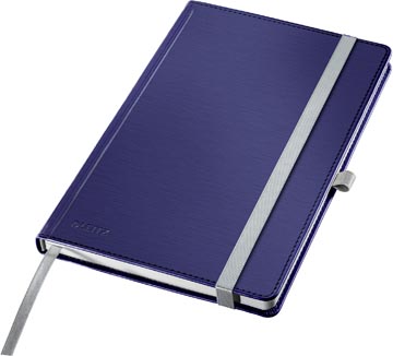 Leitz Style notitieboek, ft A5, harde kaft, gelijnd, blauw
