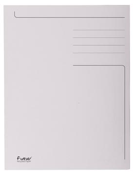 Exacompta dossiermap Foldyne ft 24 x 35 cm (voor ft folio), lichtgrijs, pak van 50 stuks