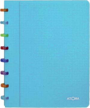 Atoma Tutti Frutti schrift, ft A5, 144 bladzijden, commercieel geruit, transparant blauw