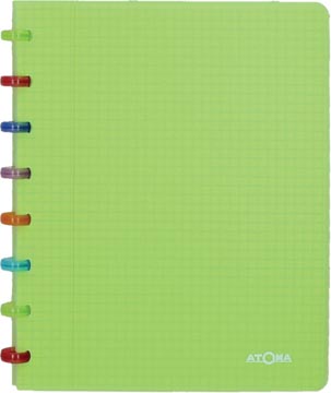 Cahier tutti frutti pp commercial quadrillé 144p a5 vert clair atoma