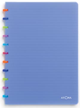 Schrift tutti frutti geruit pp 72 vel 90 gr a4 transparant blauw  atoma