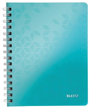 Spiraalschrift wow gelijnd a4 ijsblauw leitz