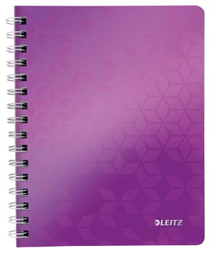 Leitz WOW cahier, ft A5, ligné, violet