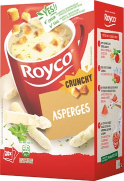 D.20 zakjes soep asperges + korstjes royco