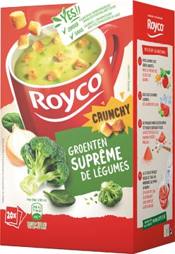 D.20 zakjes soep groenten supreme + korstjes royco