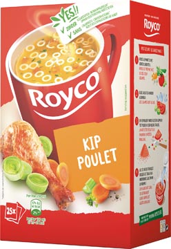 D.25 zakjes soep kip royco