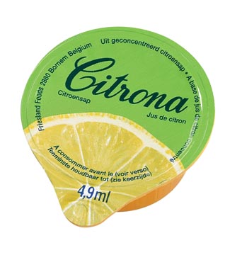 P.120 cups citroensap 4,9 ml citrona