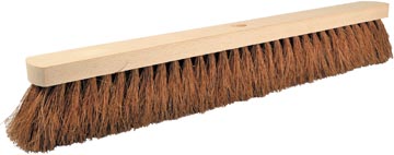 Balai coco en bois brut 60cm