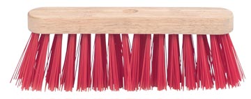 Brosse dure avec fibre en PVC, en bois brut, 29 cm