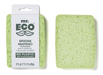 Spons plantaardige cellulose 12,5 x 10 x 2 cm mr. eco