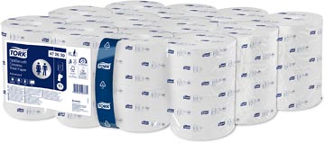 P.24 rouleaux papier toilette sans mandrin 820 feuilles 2-plis blanc t7-systeme tork