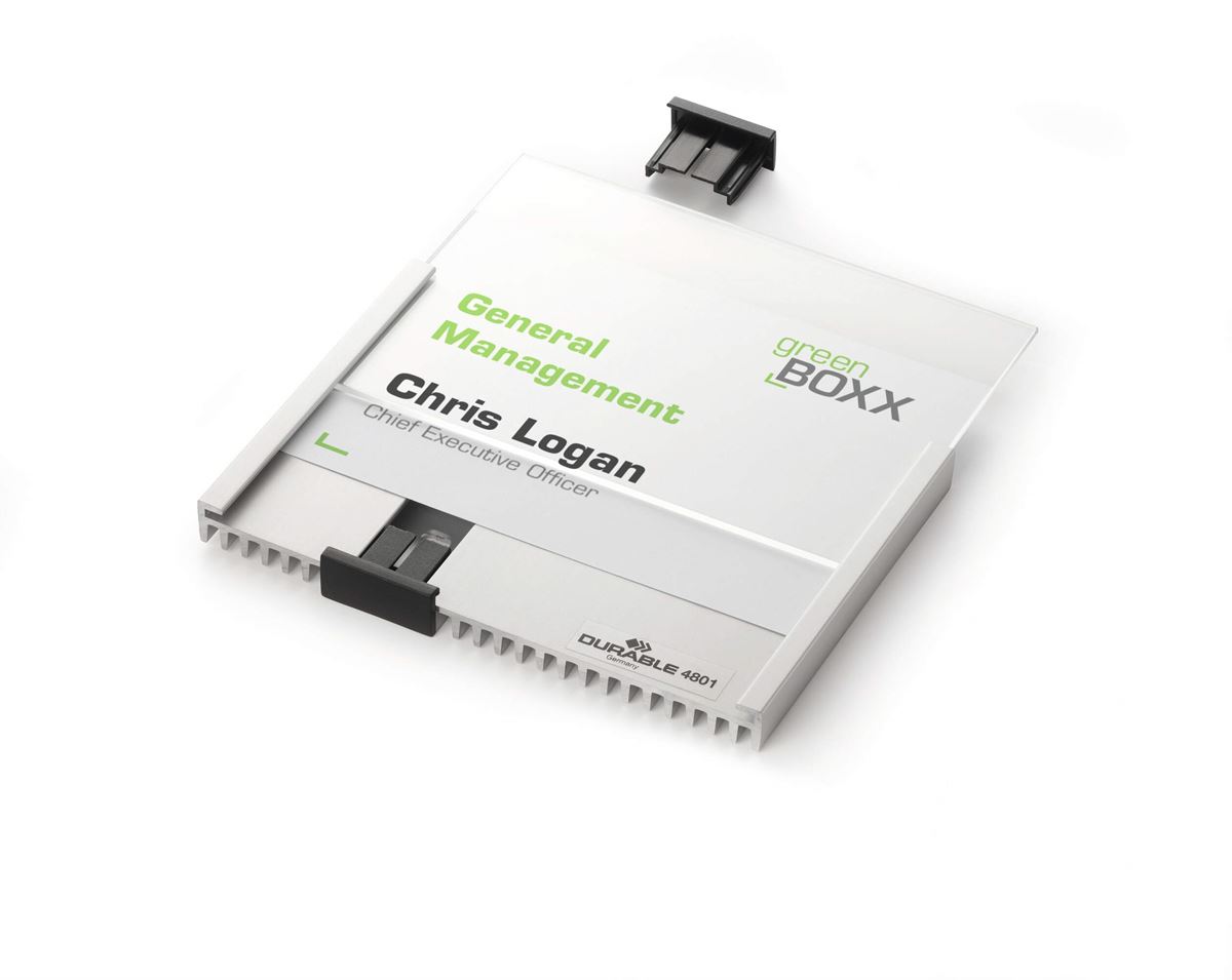 Deurnaambord info sign 149 x105 mm transparant durable