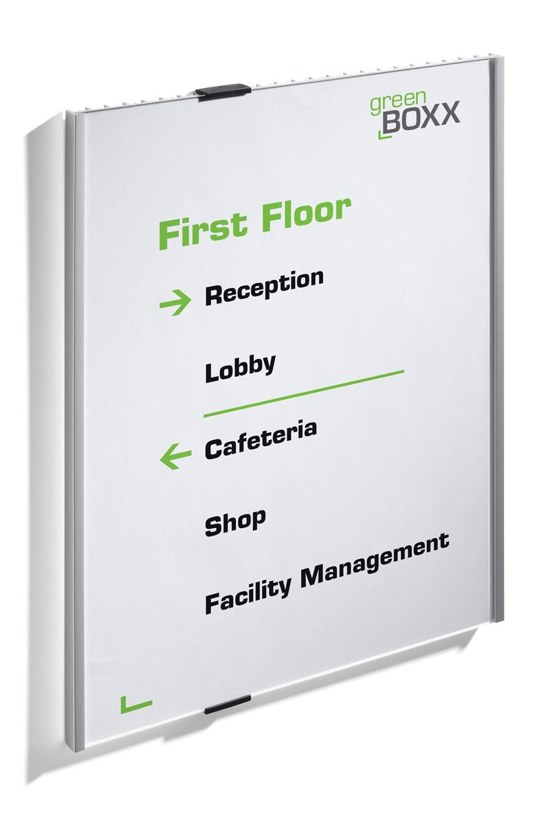 Deurnaambord info sign a3 zilver durable