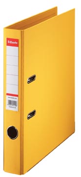 Classeur a levier en pp jaune a4 5cm esselte