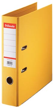 Ordner/hefboom pp 7,5cm a4 geel esselte