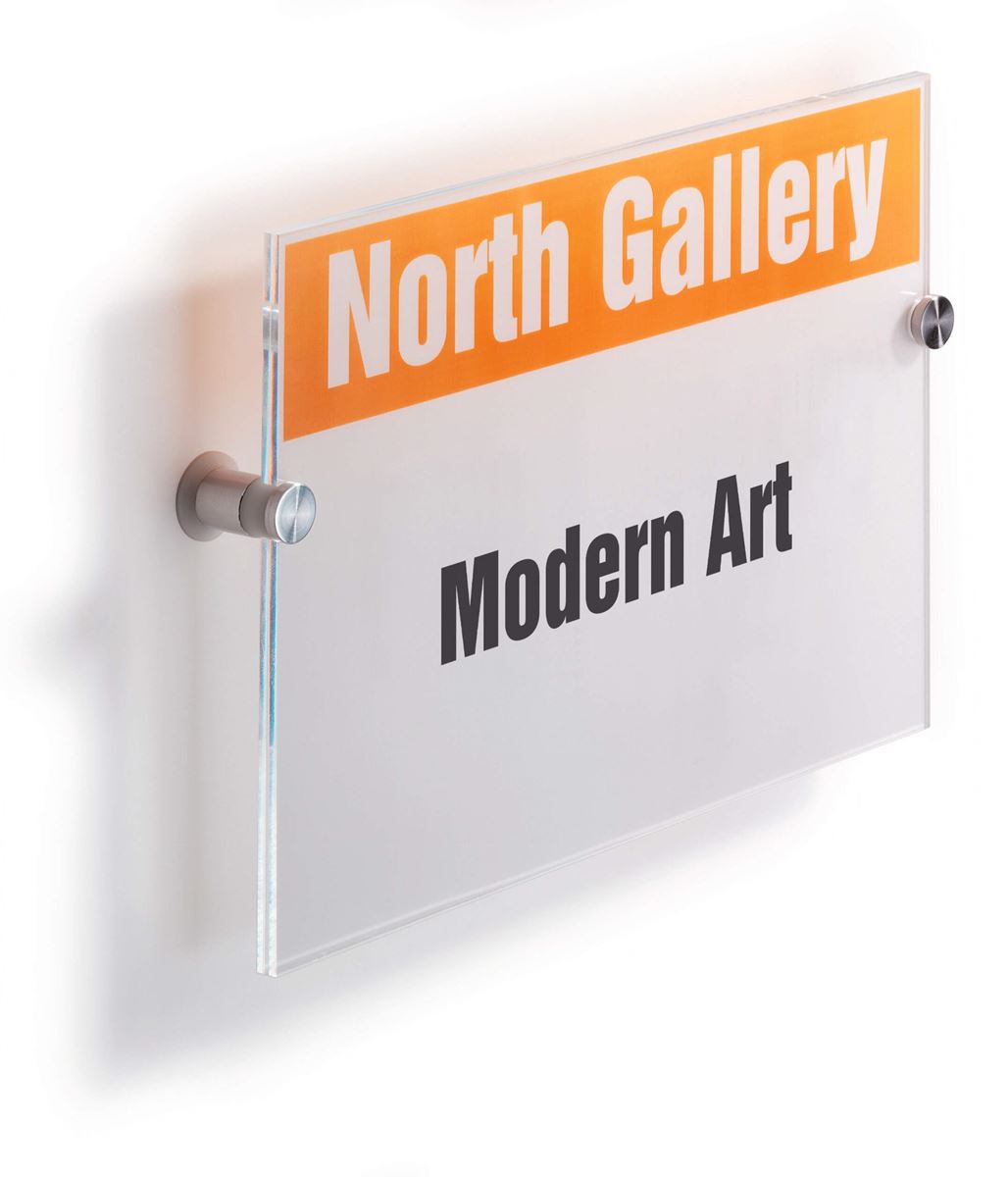 Deurnaambord cristal sign a4 transparant durable