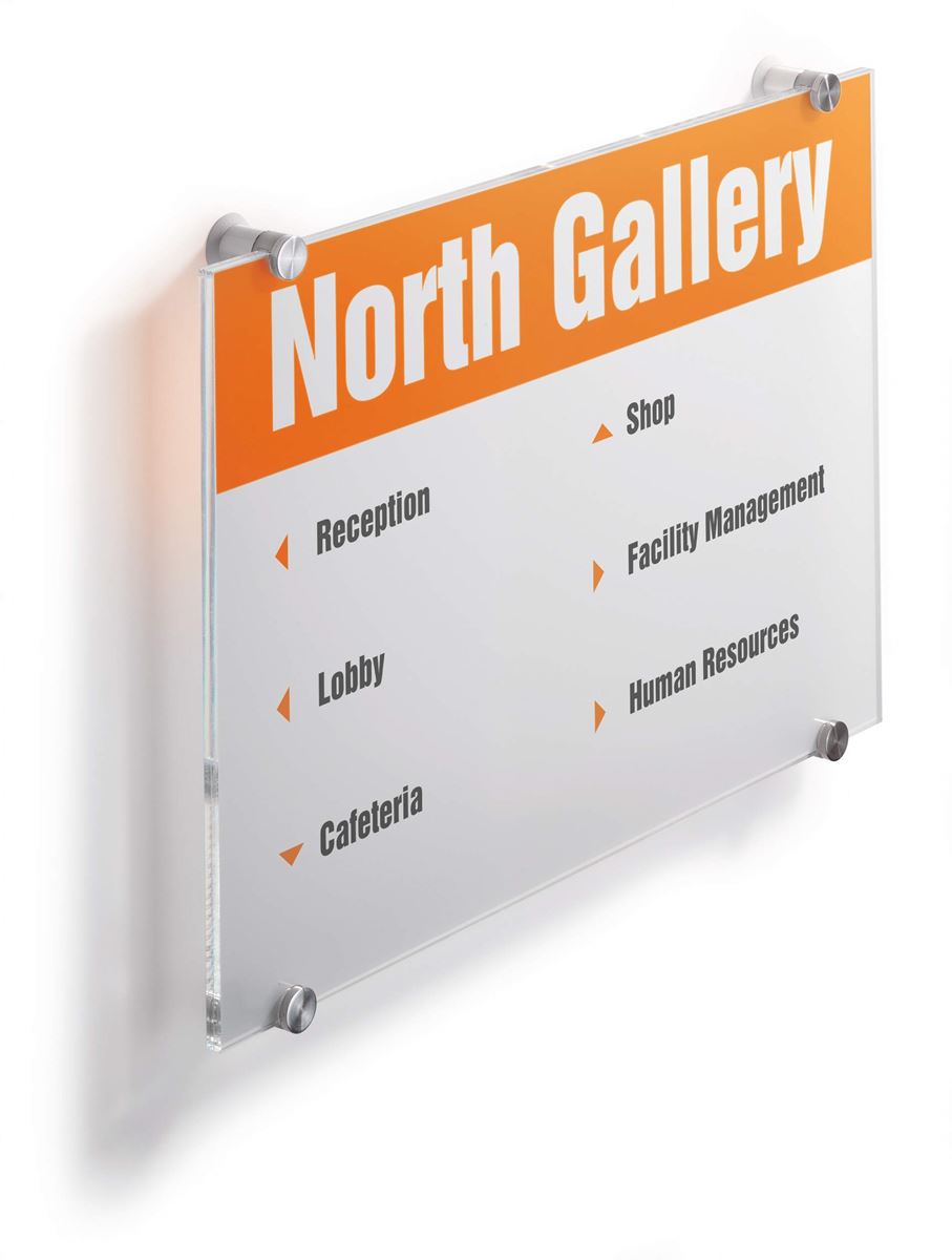 Deurnaambord crystal sign 297 x 420mm transparant durable