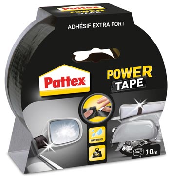 Plakband power tape  50mm x 10m zwart pattex