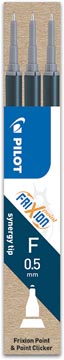 Pilot recharges pour Frixion Point, bleu foncé