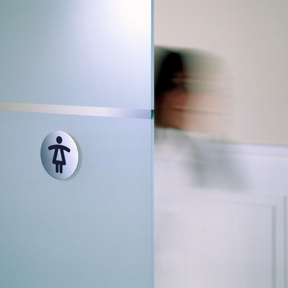 Pictogram wc dames ø 83 mm durable