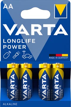 Bl.4 batterij longlife power aa varta
