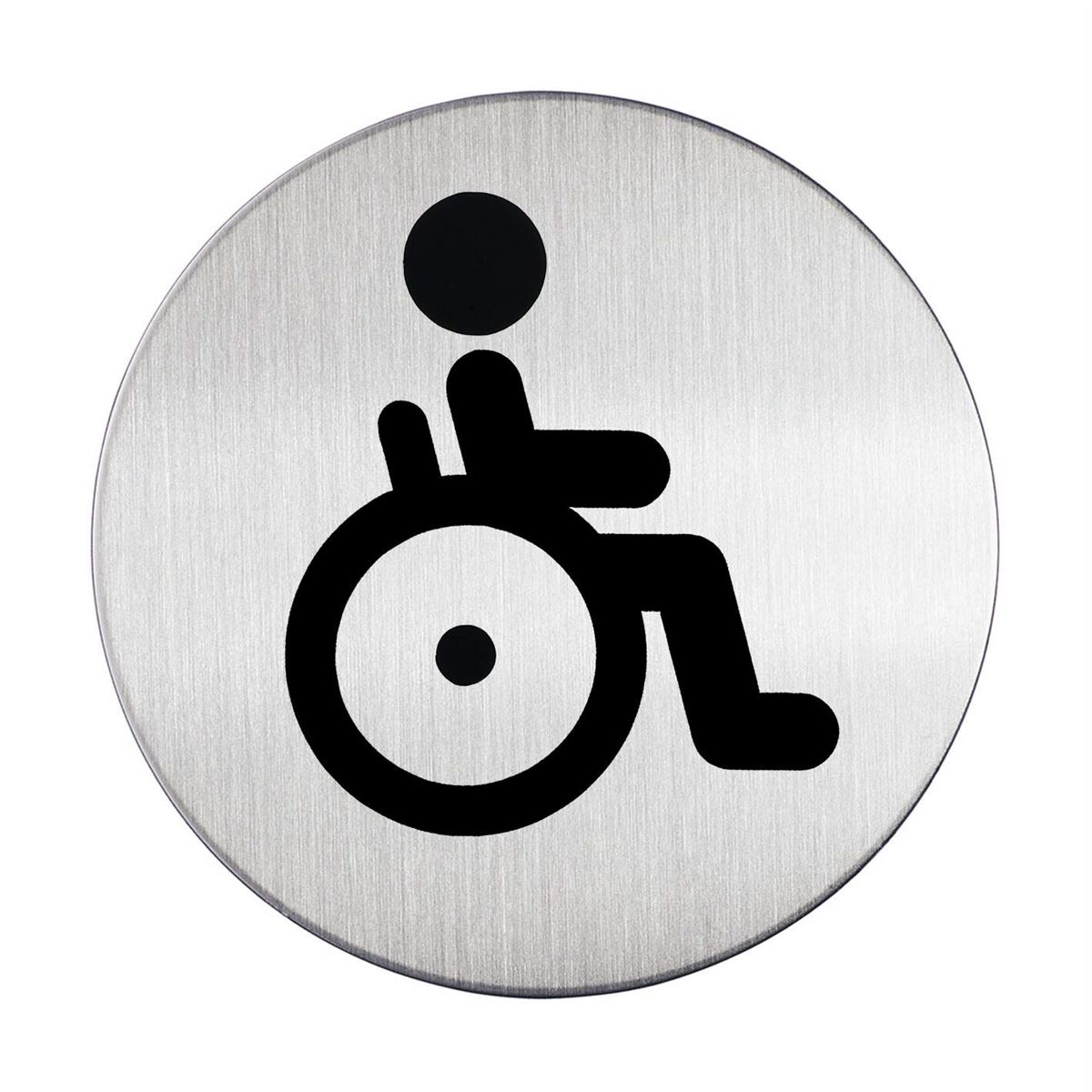 Pictogram wc invaliden ø 83 mm  durable