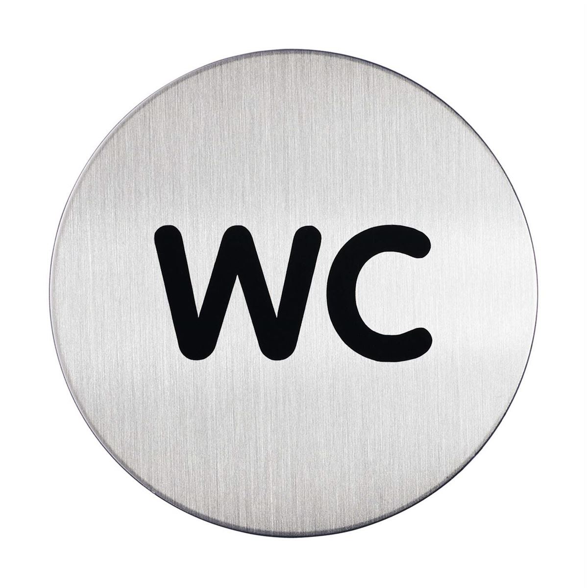 Pictogram wc ø 83 mm  durable