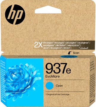 Hp cartridge 937e cyaan