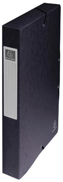 Exacompta elastobox Exabox zwart, rug van 4 cm