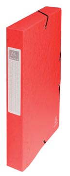 Elastobox exabox glanskarton rug 40 mm rood exacompta