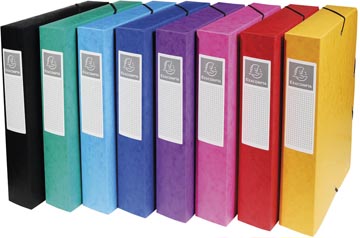 Elastobox exabox glanskarton rug 60 mm assorti exacompta