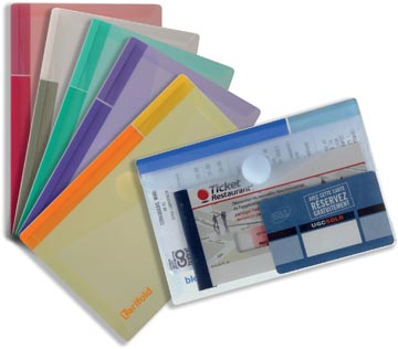 P.6 documentenmap collection color met velcrosluiting pp ft a6 165x109 mm assorti tarifold