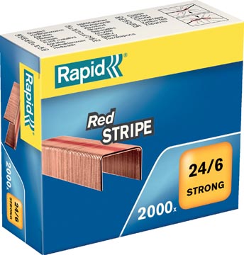 D.2000 nietjes red stripe verkoperd 24/6 rapid