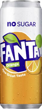 Tray 24 x 33cl sleek blikjes fanta zero