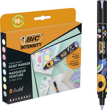 BIC Intensity paintmarker, pastel, set van 8 stuks