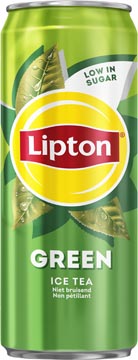 Lipton Ice Tea Green frisdrank, niet bruisend, sleek blik van 33 cl, pak van 24 stuks