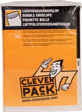 P.10 luchtkussen omslagen  350 x 470 mm strip wit