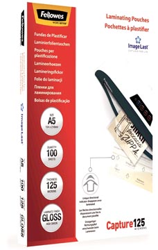 D.100 lamineeretuis 125 micron a5 fellowes