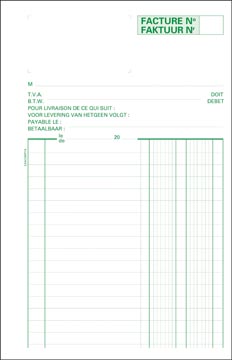 Factuurboek 2-voud 21 x 13,5 cm exacompta