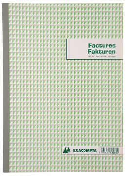 Factuurboek 2-voud a4 exacompta
