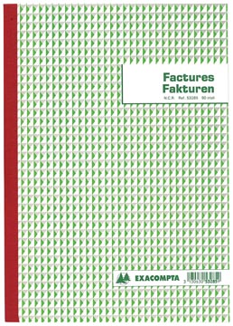 Factuurboek 3-voud a4  exacompta