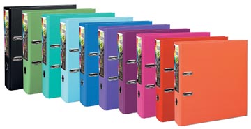 Exacompta Ordner Prem'Touch voor ft A4+, rug van 8 cm, geassorteerde trendkleuren