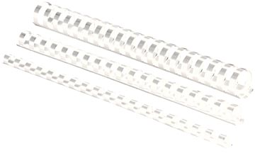 D.100 plastic bindruggen 8 mm wit fellowes