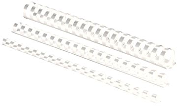 D.100 plastic bindruggen 10 mm wit fellowes