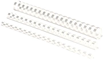 D.100 plastic bindruggen 16 mm wit fellowes