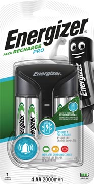 Batterijlader pro charger incl. 4 batterijen aa energizer