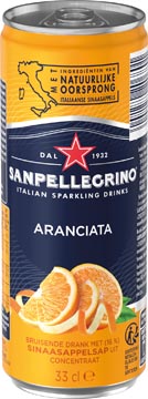 San Pellegrino limonade sinaasappel, sleek blik